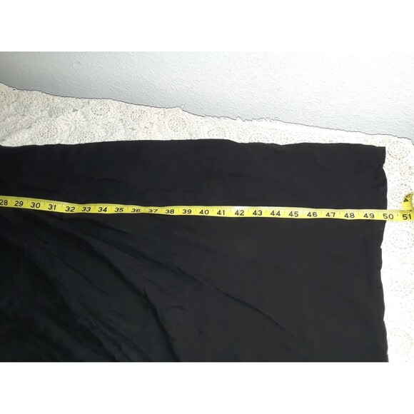 Time and Tru Women's Dress Size XL 3/4 Balloon Sleeve Midi Tiered Peasant Black - Picture 4 of 9